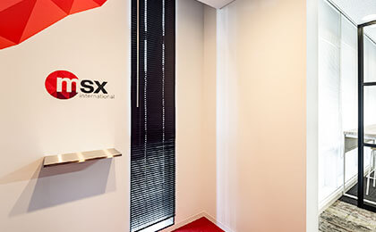MSXインターナショナル株式会社 様のオフィスデザイン事例