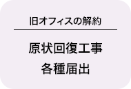 【旧オフィスの解約】原状回復工事、各種届出