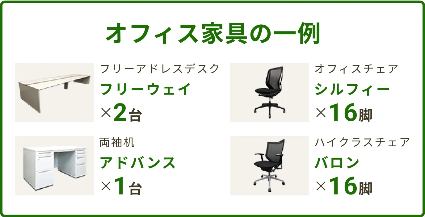オフィス家具の一例